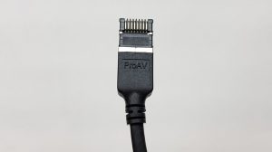 Black CAT6A Slim F/FTP Patch Cable 1.0m 4.0mm OD Super Tough Connector TPE Outer Jacket