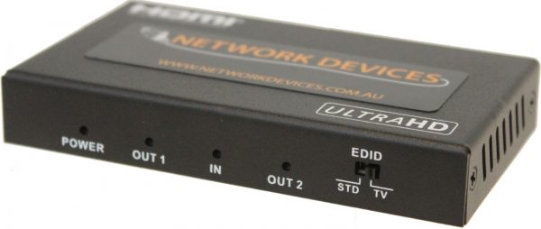 HDMI Distribution Amplifier / Splitter 2 Way  HDMI 2.0 HDCP 2.2 4K2K 60Hz