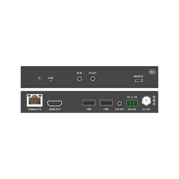 100m USBC HDMI Auto-switching HDBaseT Extender with 60w Laptop Charging - Image 3